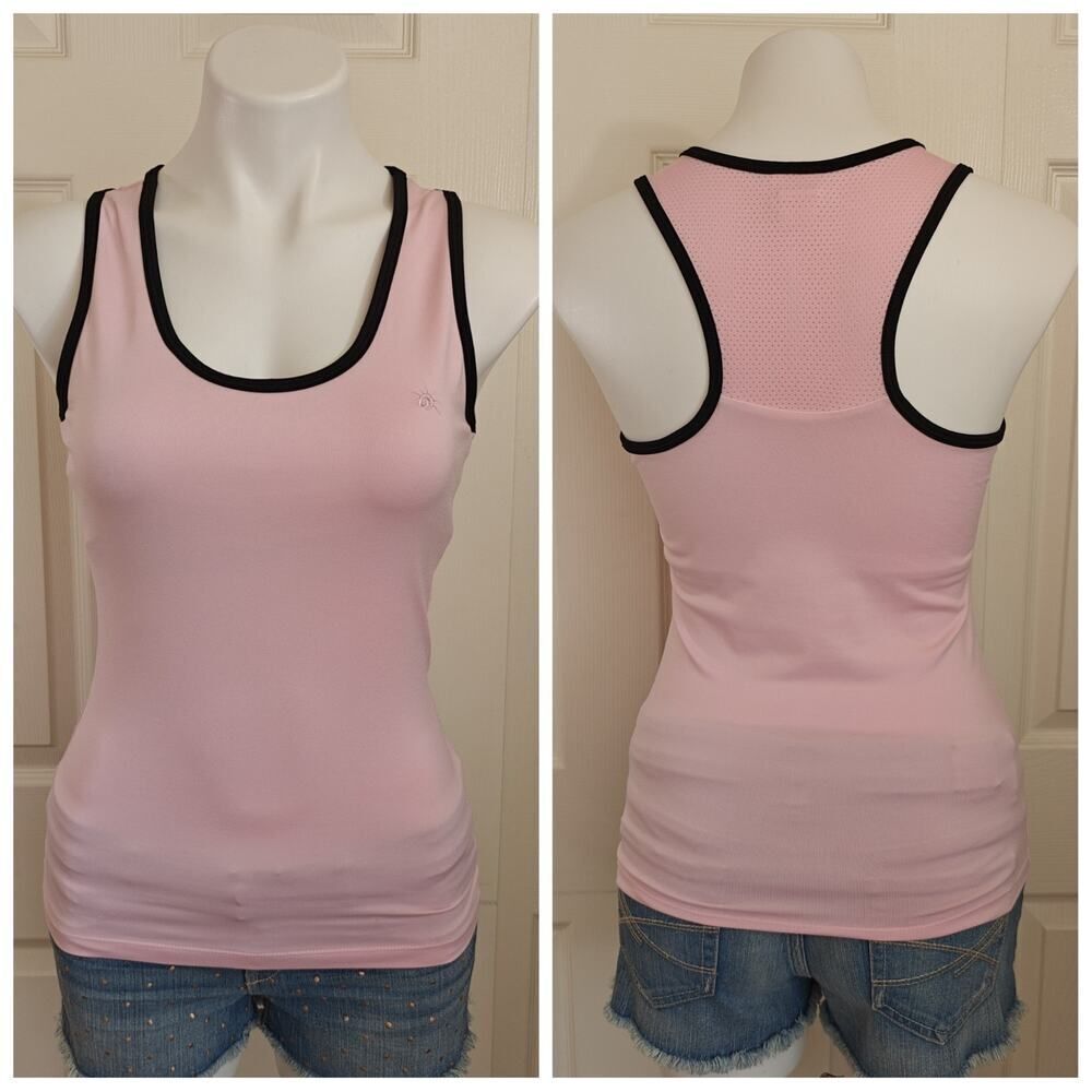 So Sporty pink racerback athletic tank top sz M